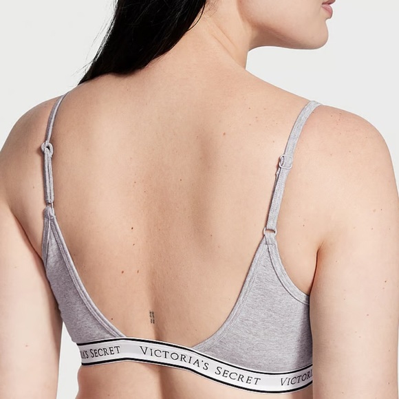 New
VICTORIA'S SECRET
Logo Cotton Scoop Bralette - Picture 1 of 4